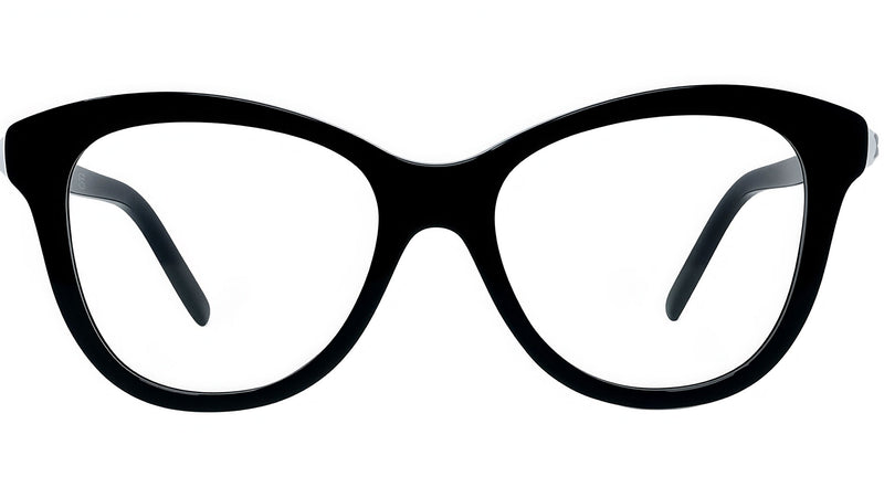 Pearl Black Cat Eye Eyeglasses