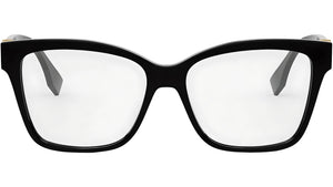 FF Diamonds Black Square Eyeglasses