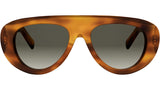 Triomphe Stamp Havana Pilot Sunglasses