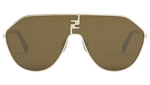 FF Match Gold Geometric Sunglasses