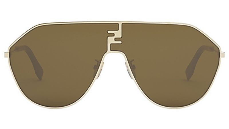 FF Match Gold Geometric Sunglasses