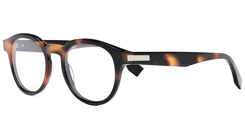 Fendi Essential Brown Round Eyeglasses