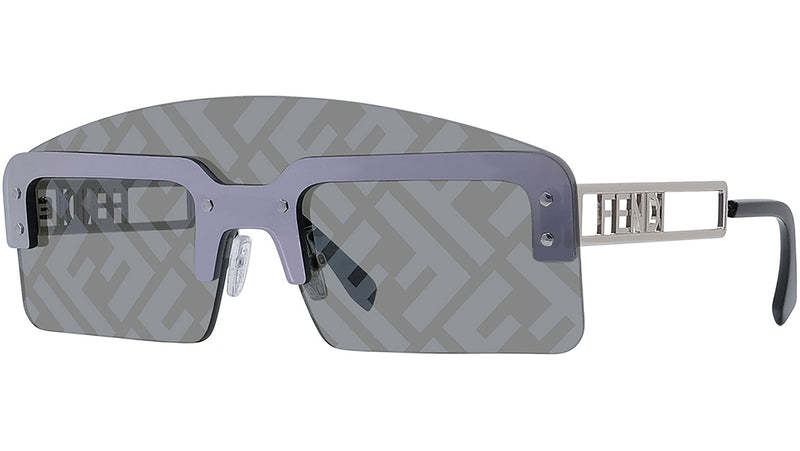 Fendi Technicolor Grey Mask Sunglasses