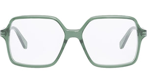 Thin Green Square Eyeglasses