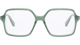 Thin Green Square Eyeglasses