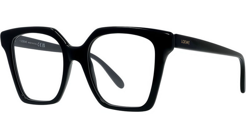 Slim Black Square Eyeglasses