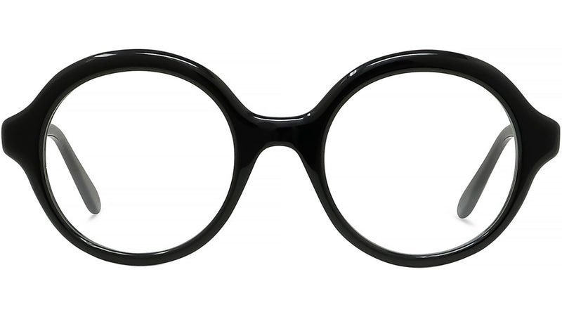Slim Black Round Eyeglasses