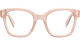 CELINE 3 Dots Pink Square Eyeglasses