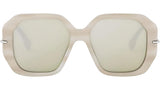 Fendi Selleria Beige Square Sunglasses