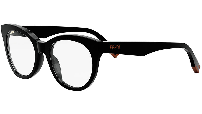 Fendi Way Black Round Eyeglasses