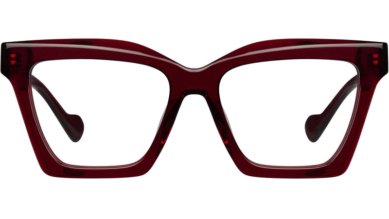 Crinkle Kreuz Crystal Burgundy