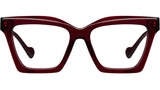 Crinkle Kreuz Crystal Burgundy