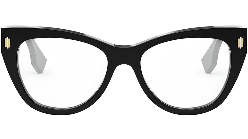 Fendi Roma Black Round Eyeglasses