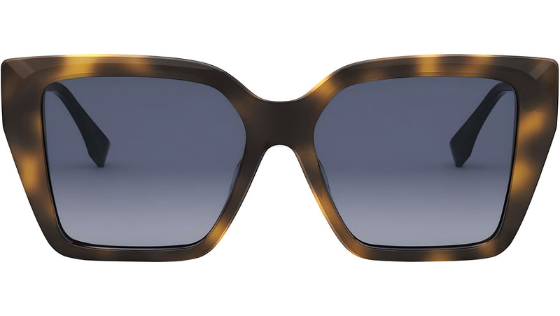 FF Diamonds Havana Square Sunglasses