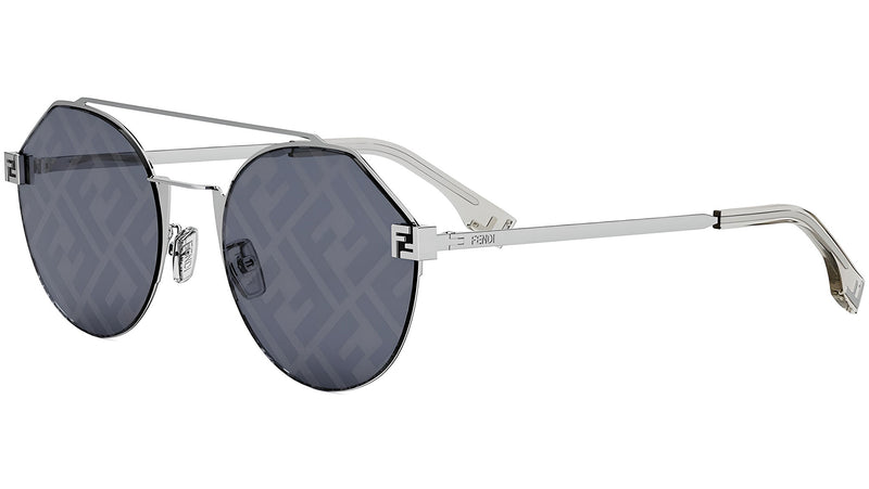 Fendi Sky Silver Round Sunglasses