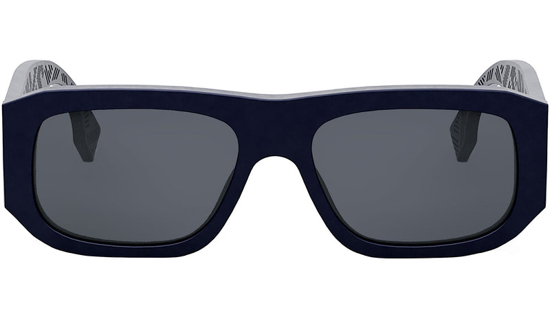 Fendi Shadow Blue Rectangular Sunglasses