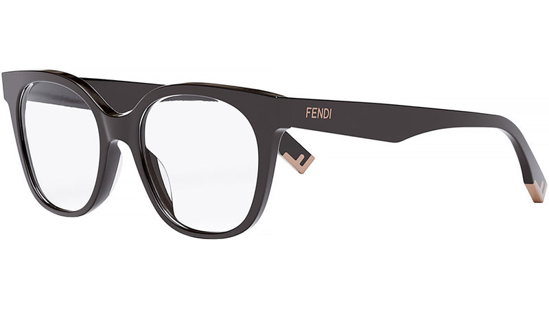 Fendi Way Brown Round Eyeglasses