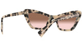 MU 03XS 07D0A6 havana / transparent pink