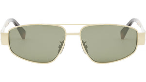 Metal Triomphe Shiny Gold Pilot Sunglasses