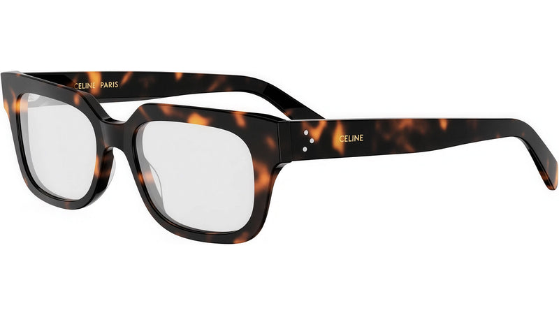 CELINE 3 Dots HD Tortoise Rectangular Eyeglasses