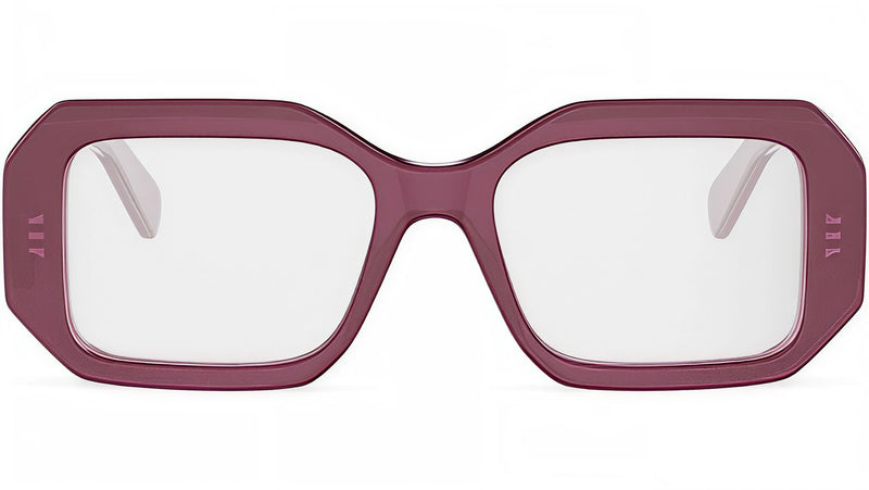 Triomphe Bordeaux Geometric Eyeglasses