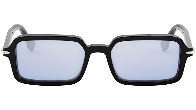Fendi Selleria Black Rectangular Sunglasses