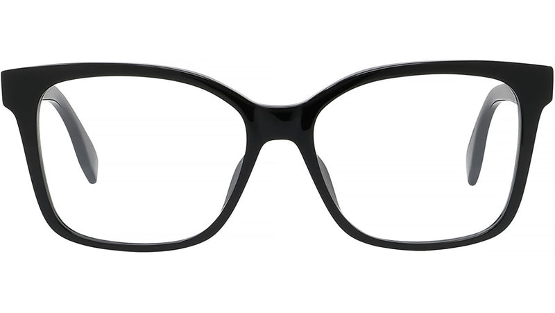Lettering Black Square Eyeglasses
