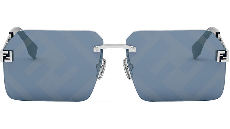 Fendi Sky Silver Rectangular Sunglasses