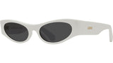 Signature White Geometric Sunglasses