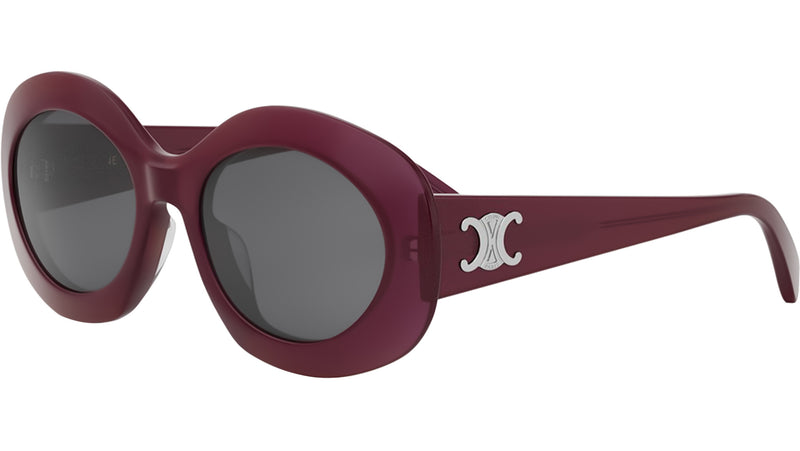 Triomphe Red Round Sunglasses