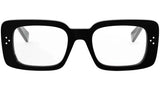 CELINE 3 Dots Black Rectangular Eyeglasses