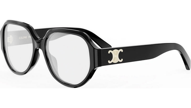 Triomphe Black Geometric Eyeglasses