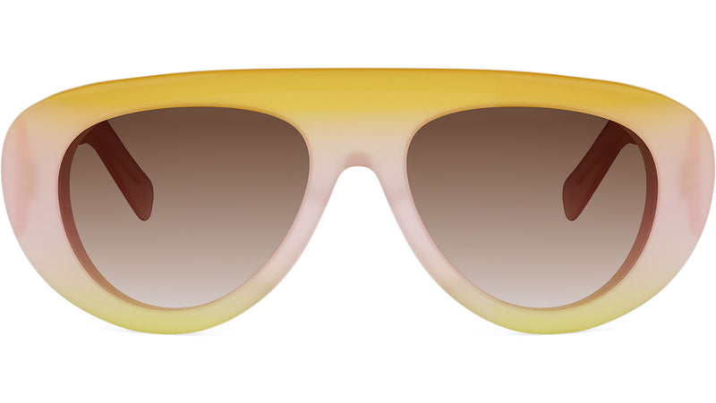 Triomphe Stamp Pink Pilot Sunglasses