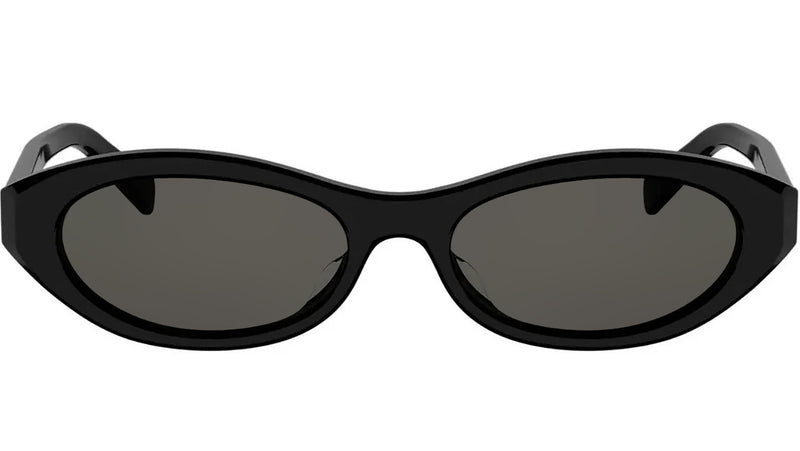 Triomphe Mini Black Oval Sunglasses