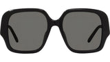 Slim Black Square Sunglasses