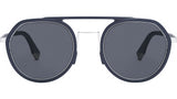 Fendi Light Blue Round Sunglasses