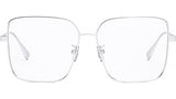 FF Gold Rectangular Eyeglasses