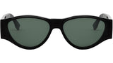 FF Squared Black Oval Sunglasses