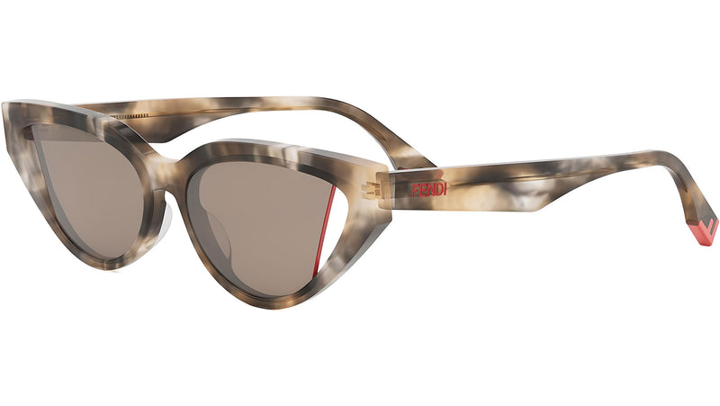 Fendi Way Grey Cat Eye Sunglasses