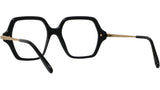 Slim Black Geometric Sunglasses