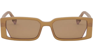 Fendi Way Orange Rectangular Sunglasses