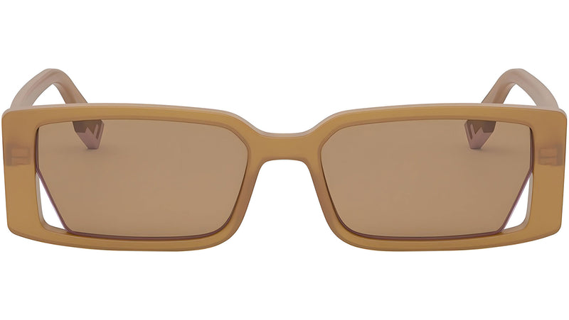 Fendi Way Orange Rectangular Sunglasses