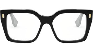 Fendi Roma Black Square Eyeglasses