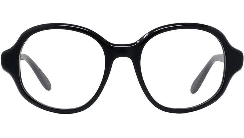 Slim Black Geometric Sunglasses