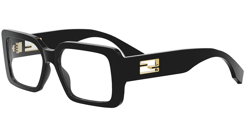 Baguette Black Rectangular Eyeglasses