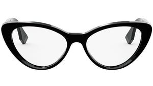 Lettering Black Oval Sunglasses