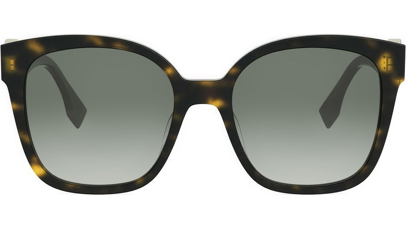 FF Diamonds Havana Butterfly Sunglasses