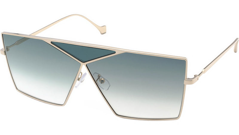 Puzzle Gold Geometric Sunglasses