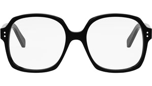 Thin Black Geometric Eyeglasses