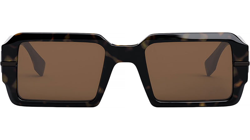 Fendigraphy Havana Rectangular Sunglasses